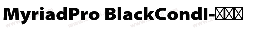 MyriadPro BlackCondI字体转换